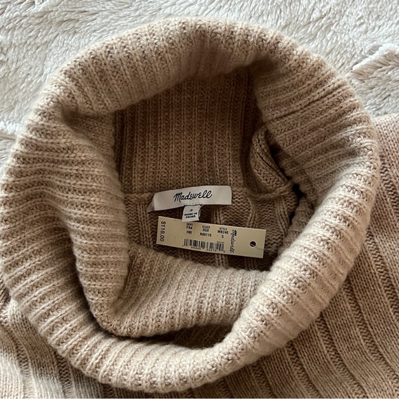 Madewell Tan Turtleneck Sweater Dress - Picture 4 of 5